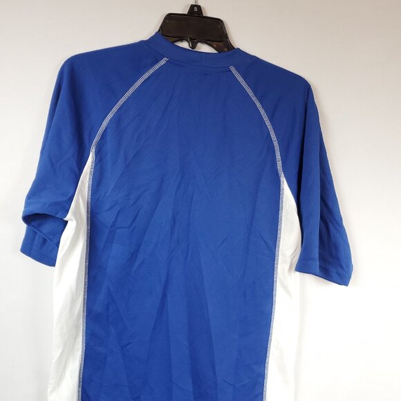 Dynasty Mens Blue White Texas Rangers Jersey Shirt V Neck Sz Medium - Picture 9 of 10